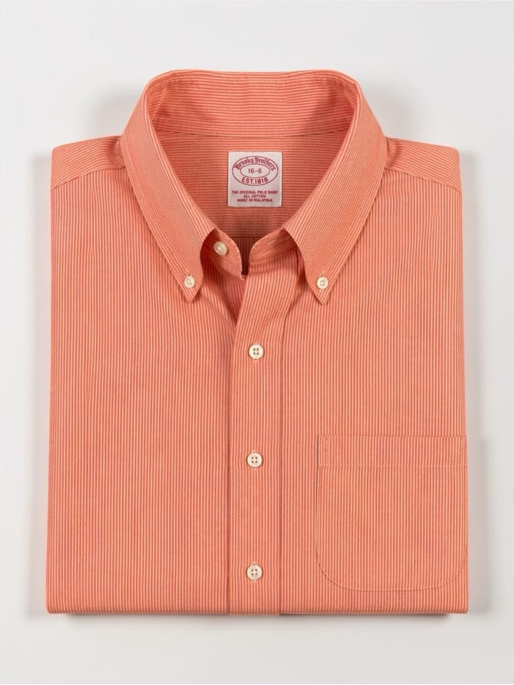 Brooks Brothers Mens Button Up Shirt Large Preppy Long Sleeves Preppy Coastal